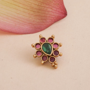 desi grace nose pin – traditional touch | durable material