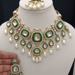 "designer kundan set – high end finish"